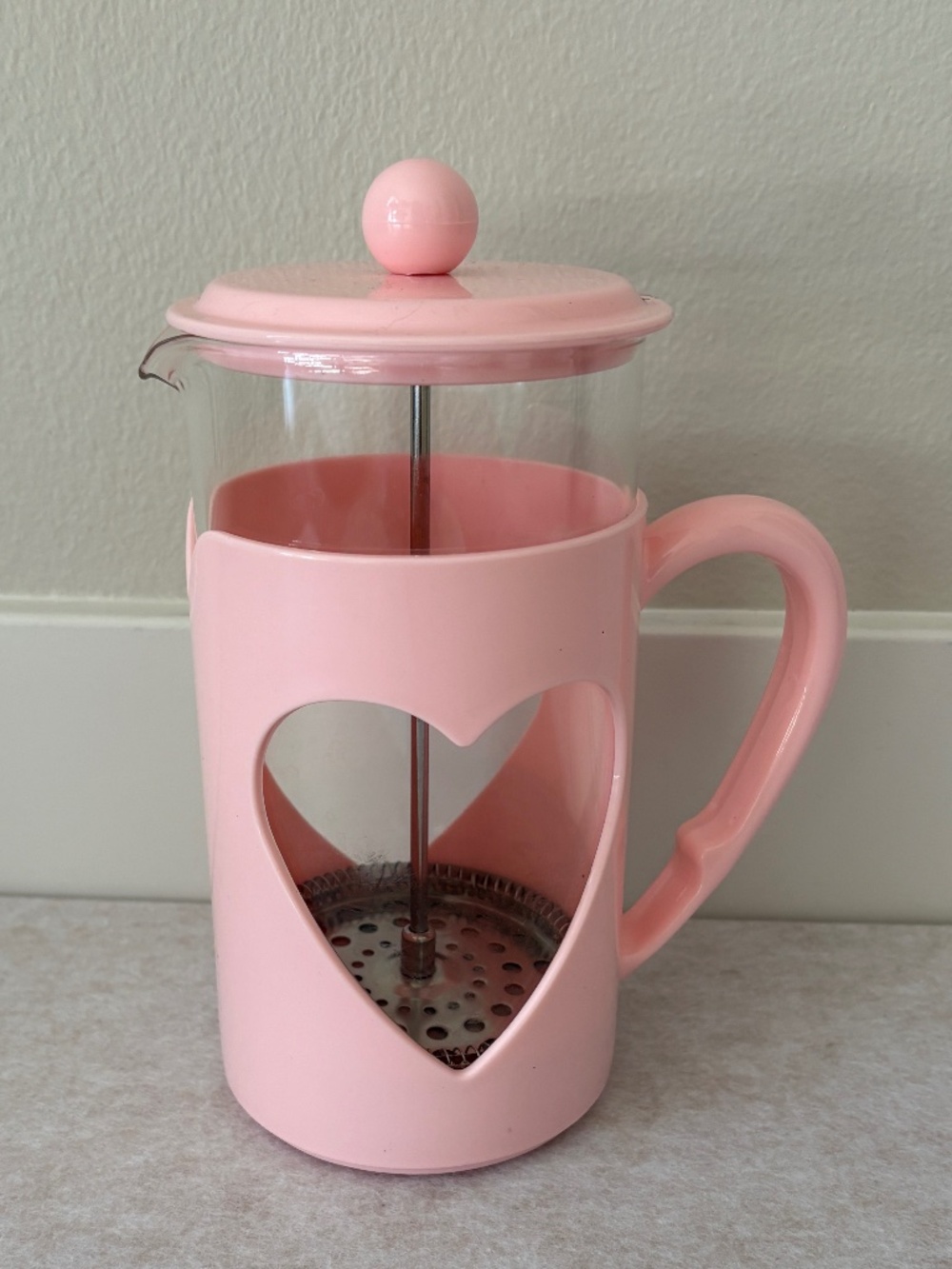 Paris Hilton Pink Heart Coffee French Press